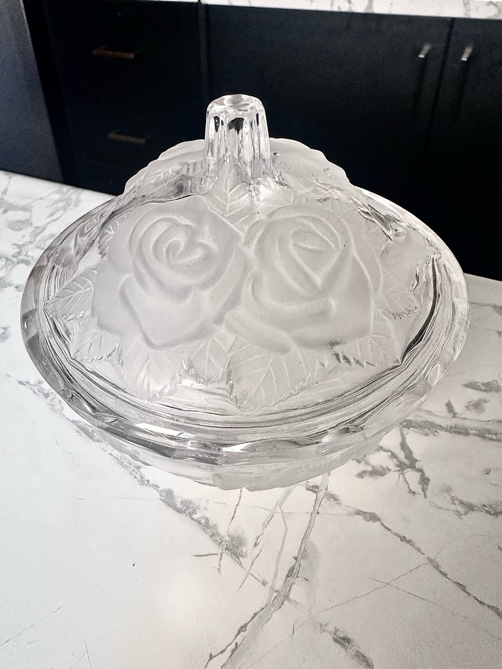 Studio Nova Winter Rose Crystal Candy Dish